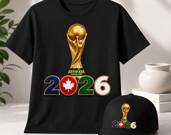 FIFA World Cup 2026 PNG SVG, Gold Trophy Usa Canada Mexico Design, Soccer Fan Shirt Sublimation, Football Digital Download Instant