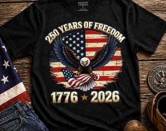 USA 250th Anniversary SVG PNG | 1776 2026 Bald Eagle Flag | 250 Years of Freedom | Independence Day | Instant Download