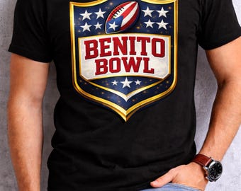 Benito Bowl Football Logo PNG, Sports Team Digital Clipart, Football Fan Gift, Instant Download, Cricut Silhouette Files, Commercial Use