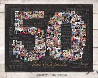 50. Hochzeitstag Geschenk, 50. Geburtstag Dekoration, Jahrestag Geschenk für Frau, 50. Geburtstag Geschenk für Frauen, 50. Geburtstag Geschenk, Foto Collage