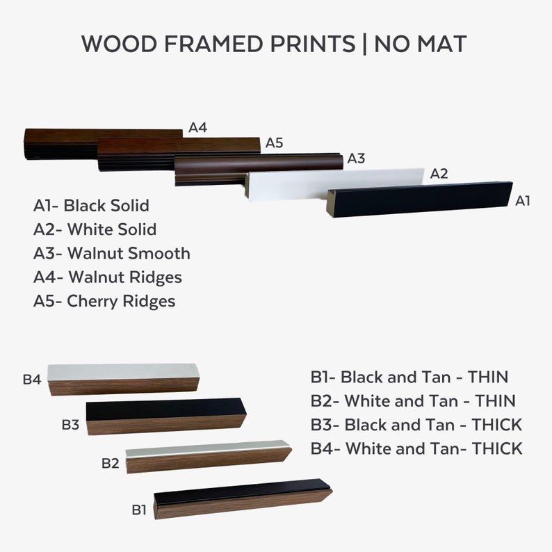 Frames Addon Frames for Prints Frames for Canvas Etsy