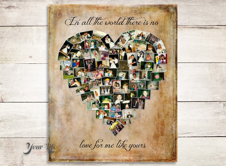 Personalized Anniversary Gift Photo Collage Anniversary Gift Etsy