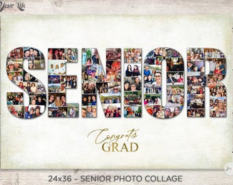 SENIOR- Abschlussfeier Fotocollage, Abschlussfeier 2026, Abschlussfeier Dekoration, Abschlussfeier Geschenk