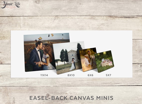 Easel- back Canvas Minis, 5X7, 6X6, 8X10, 11X14