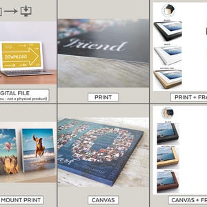 a series of photos showing different types of items