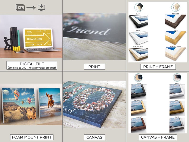 a series of photos showing different types of items