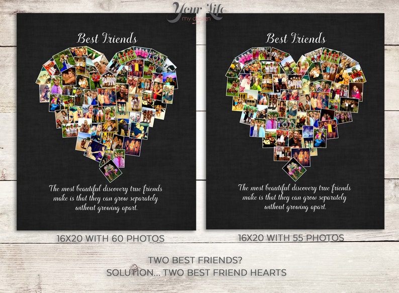Gift for Best Friends Photo Collage Gift for Sister Etsy