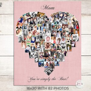 MAMA Geburtstagsgeschenk! Personalisierte Fotocollage, Mutter der Braut, Mama Geburtstagsgeschenk - Geschenk für Mama, Geschenk für Mama zum Muttertag