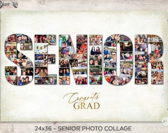 SENIORS- Graduation Photo Collage, Seniors 2023 Graduation Gift, Seniors 2023 Graduation Party Decoration