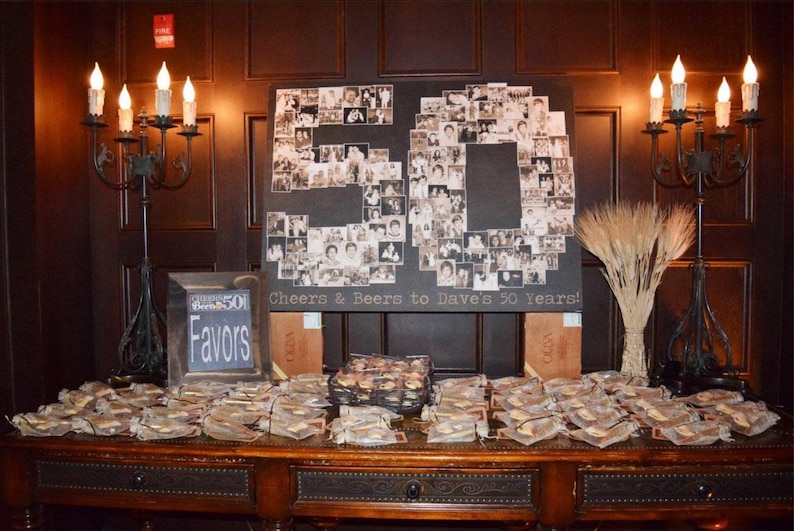 50th Wedding Anniversary Gift, 50th Birthday Decoration, Anniversary Gift for Wife, 50th Gift for women, 50th Birthday Gift, Photo Collage image 4