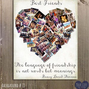 Personalisierte Foto-Collage Geschenk, Freund, Schwester, Schwesternschaft