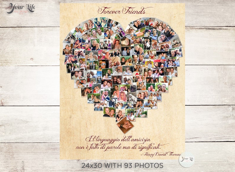 Gift for Best Friends Photo Collage Gift for Sister Etsy