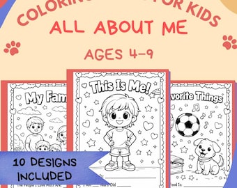 All About Me Coloring Pages for Kids | Printable Activity Pack