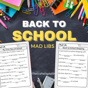 Back-to-School Mad Libs | Fun Printable Game for Kids | Hilarious First Day & School Shopping Stories