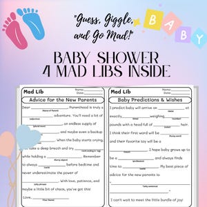 Baby Shower Mad Libs - pdf download