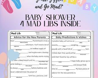 Baby Shower Mad Libs - pdf download