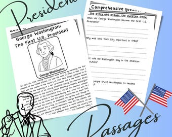George Washington: El primer presidente de EE. UU. – Kit de actividades imprimible para niños