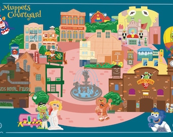MuppetVision 3D Courtyard 11 x 17