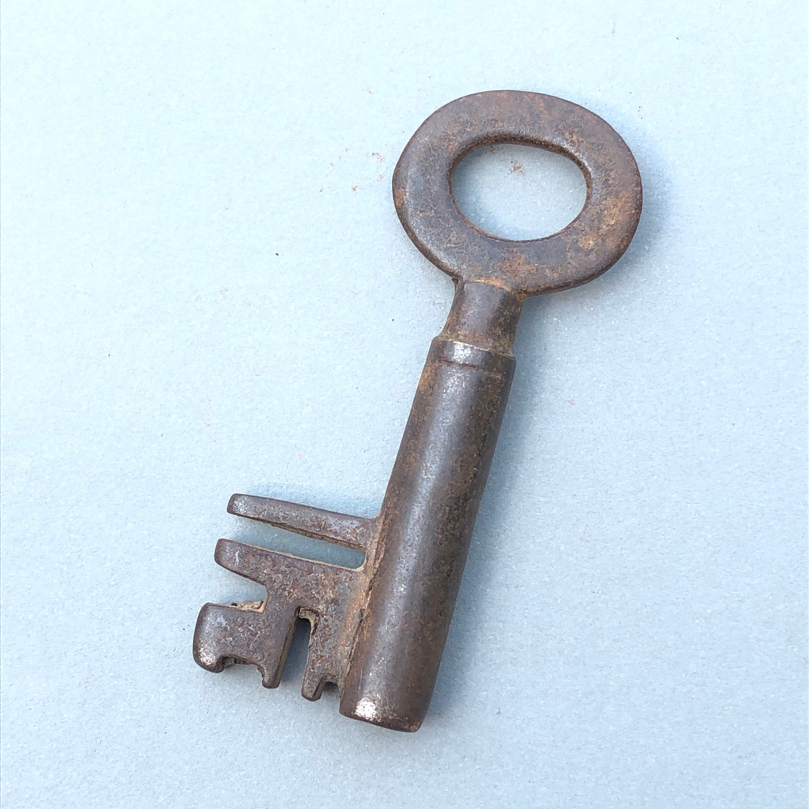 ANTIQUE KEY hollow barrel SKELETON key English Steampunk Etsy