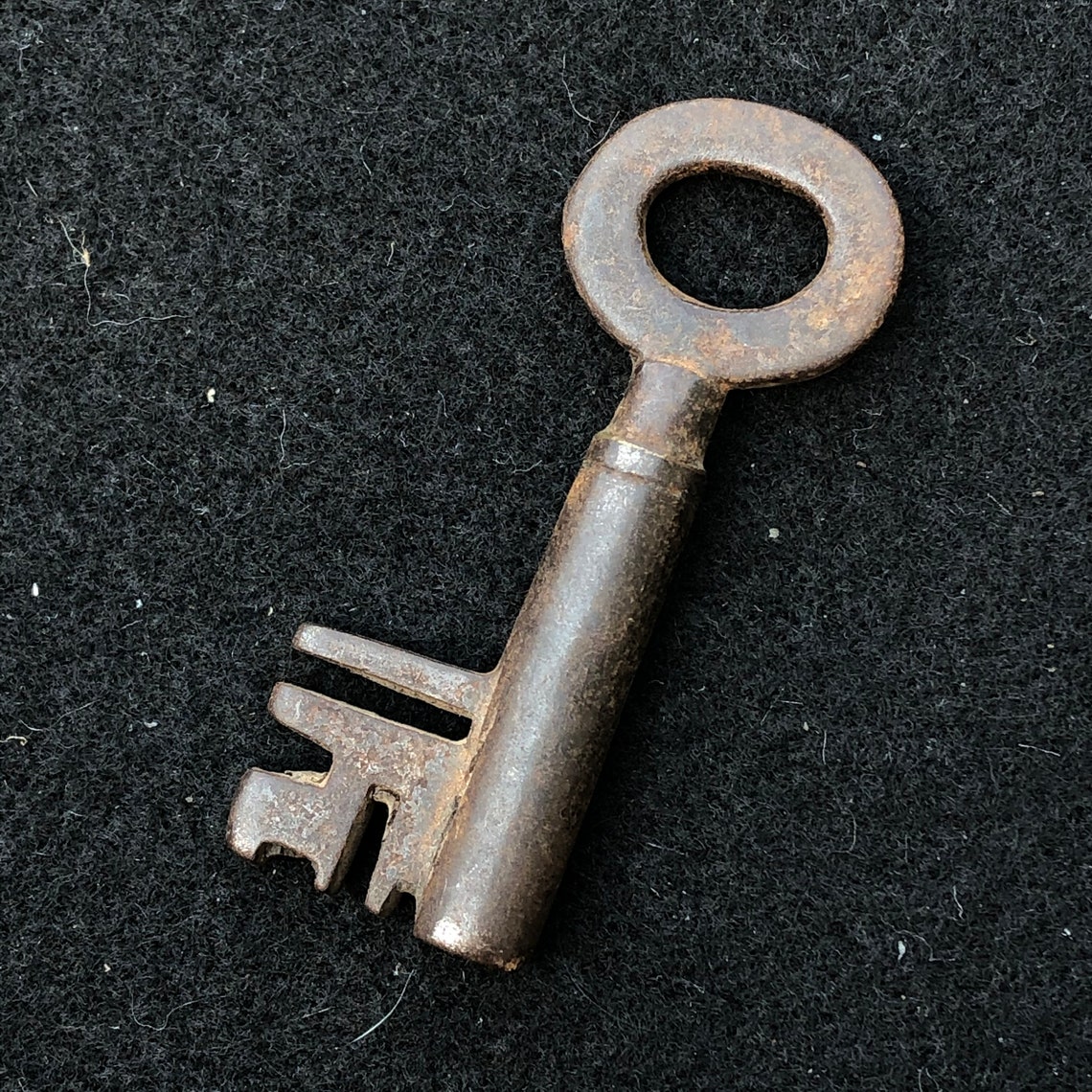 ANTIQUE KEY hollow barrel SKELETON key English Steampunk Etsy