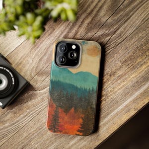 Nature-Inspired Phone Case, Rustic Mountain Landscape, Outdoor Adventure, iPhone Case, Samsung Case