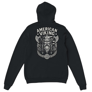 AMERICAN Viking hoodie, vegvisir, shield, Custom Norse, Tee hoodie, Viking Clothes, Norse Mythology Gifts