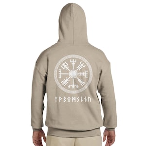 RUNES Viking hoodie, vegvisir, shield, Custom Norse, Tee hoodie, Viking Clothes, Norse Mythology Gifts