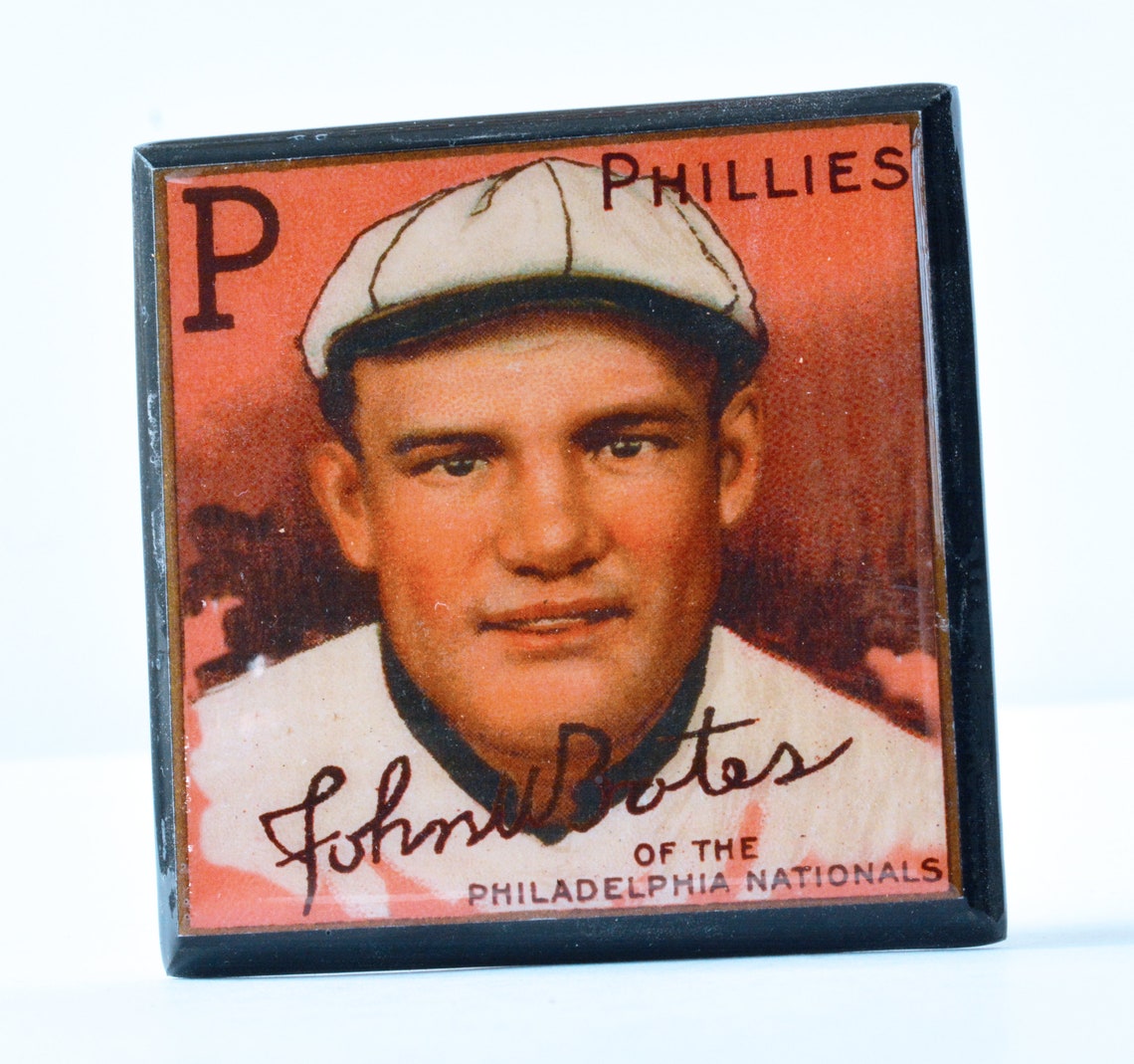 Philadelphia Phillies Baseball Card Drink Coaster Set Man Etsy