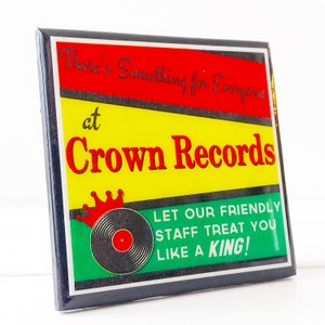 Vintage Record Store Drink Coaster Set Classic Record Shop Decor Vinyl Music Lover Gift image 2