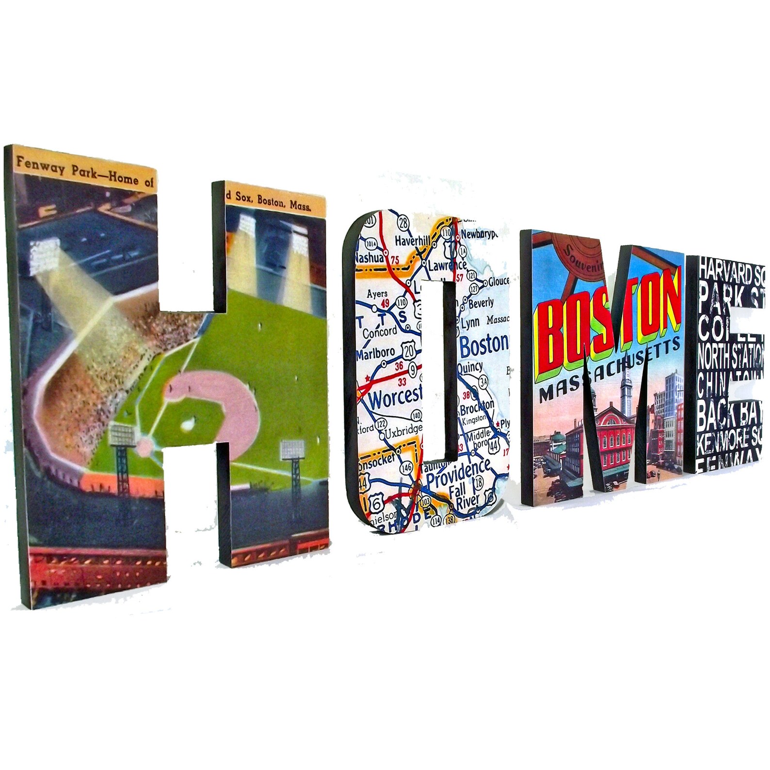 Boston HOME sign Custom Boston Wood Sign Boston Decor Etsy