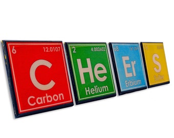 Periodic Table Alcohol Coasters | Etsy