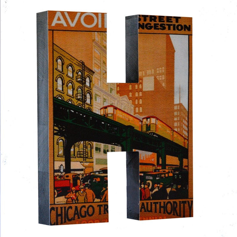 Chicago HOME Sign Wood Sign Chicago Illinois Art Chicago Etsy