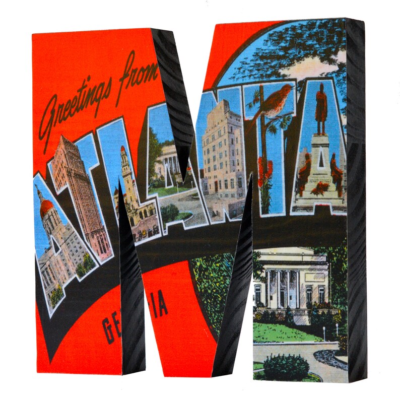 Atlanta HOME sign Custom Wood Sign Personalized Etsy