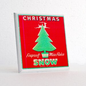 Vintage Christmas Coaster Set, Retro Holiday Hostess Gift image 5