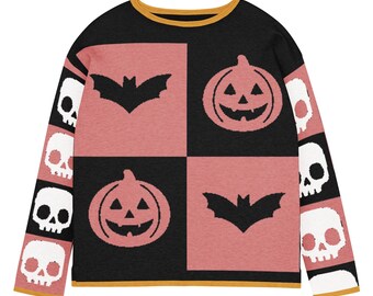 Cutsie Skulls Women’s straight bottom knitted sweater