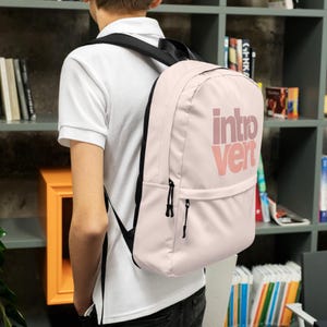 Introvert Backpack: Water-Resistant Polyester Laptop Bag