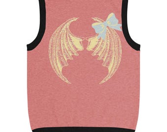 Dragon Knit V-neck vest