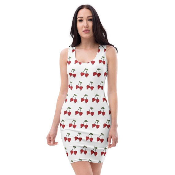 cherry bodycon dress Invite Only Ruched Twisted Bust Mini Dress Cherry main image 0