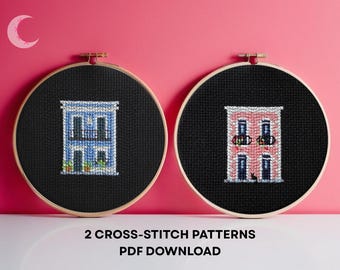 Cross Stitch Pattern Bundle Dentist & Guava House Puerto Rico PDF