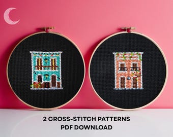 Cross Stitch Pattern Bundle Bar & Mammee Apple House Puerto Rico PDF