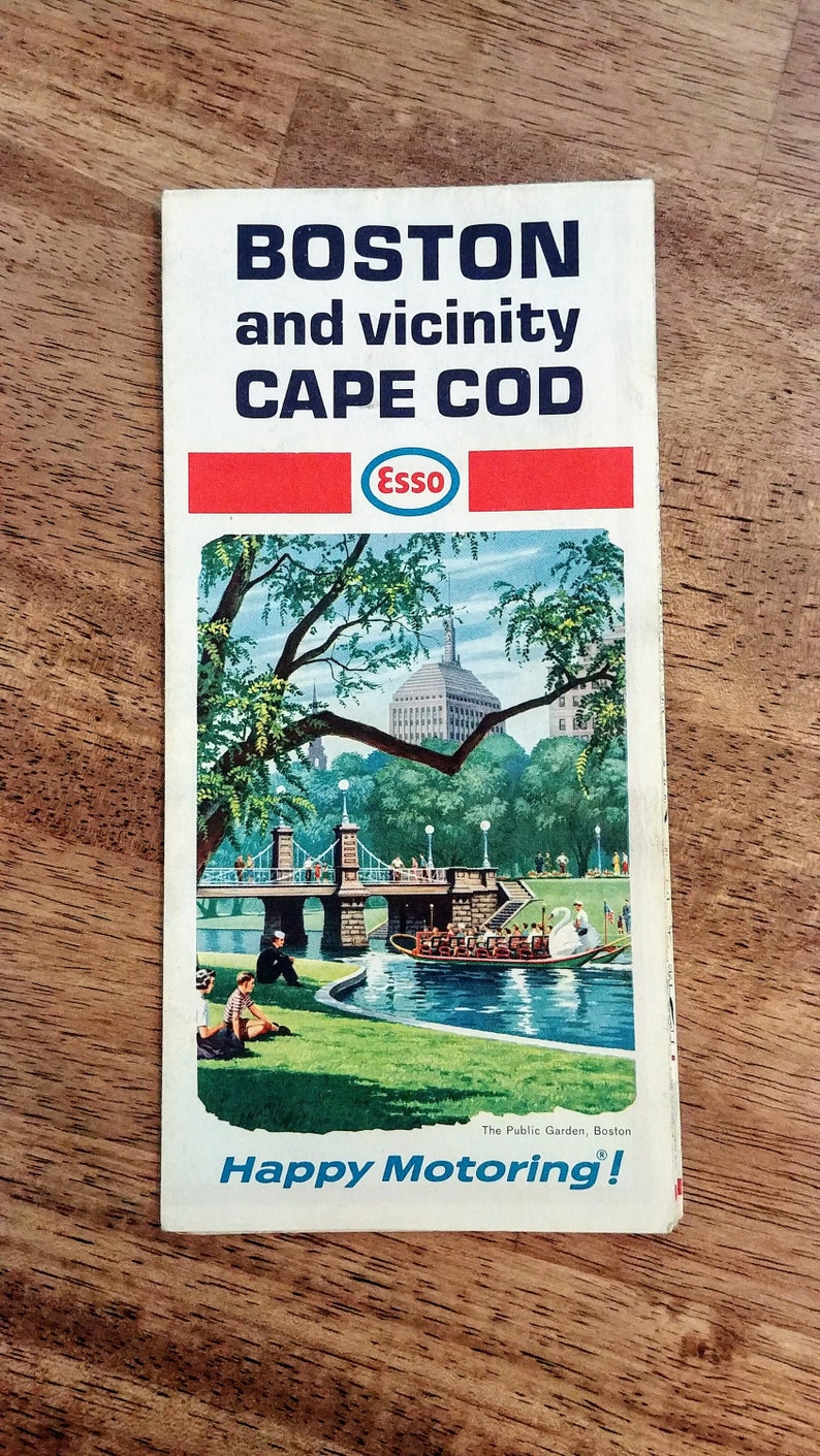 BOSTON AND VICINITY ESSO OIL CO CAPE COD MAP
