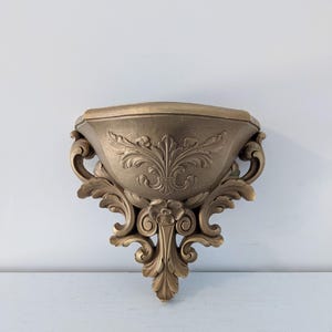 Vintage Ornate Wall Pocket Planter Sconce