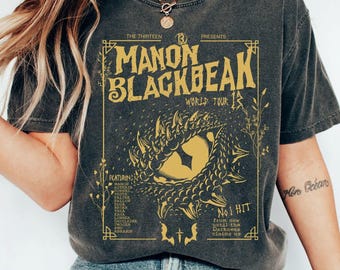 Vintage Manon Blackbeak Shirt, Throne of Glass Comfort Colors Shirt, The Thirteen Shirt, Abraxos Shirt, Throne of Glass Tshirt