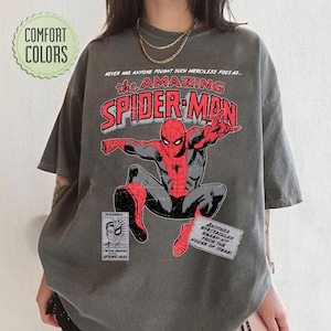 Disney The Amazing Spider Man Shirt, Marvel Avengers Shirt, Vintage Spiderman Comic Shirt, Spider Man T-Shirt, Disney Spider Kids Shirt image 1