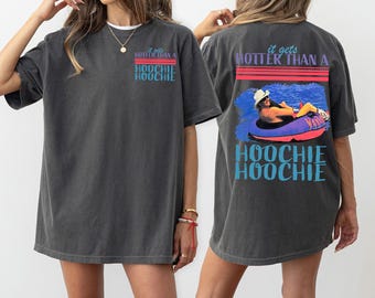 Camiseta retro vintage "Más sexy que un Hoochie Coochie", camiseta meme de vacaciones de verano, camiseta para amantes de la música, música country de los 90, camiseta de verano de moda