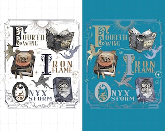 Fourth Wing Series Png, Onyx Storm Png, Dragon Rider Png, Bookish Digital Download