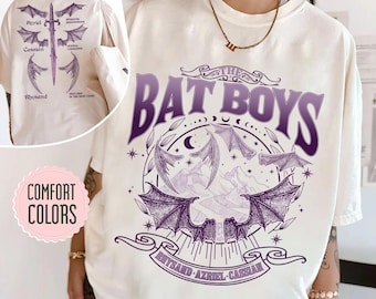 The Bat Boys Comfort Colors Shirt, ACOTAR Merch, Night Court Illyrians Tee, A Court of Thorns and Roses, Rhysand Cassian Azriel Apparel