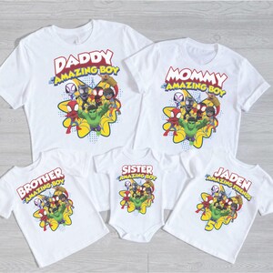 Spidey and His Amazing Friends Birthday Shirt, Spiderman shirts Custom Kids shirts, Spidey Shirt, Birthday Boy Shirt birthday boy shirt image 3