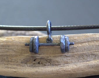 Collar rústico de plata martillada con colgante del zodíaco LIBRA hecho a mano, joyería astrológica.