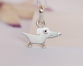 DOG Pendant Sterling Silver Mini Zoo series